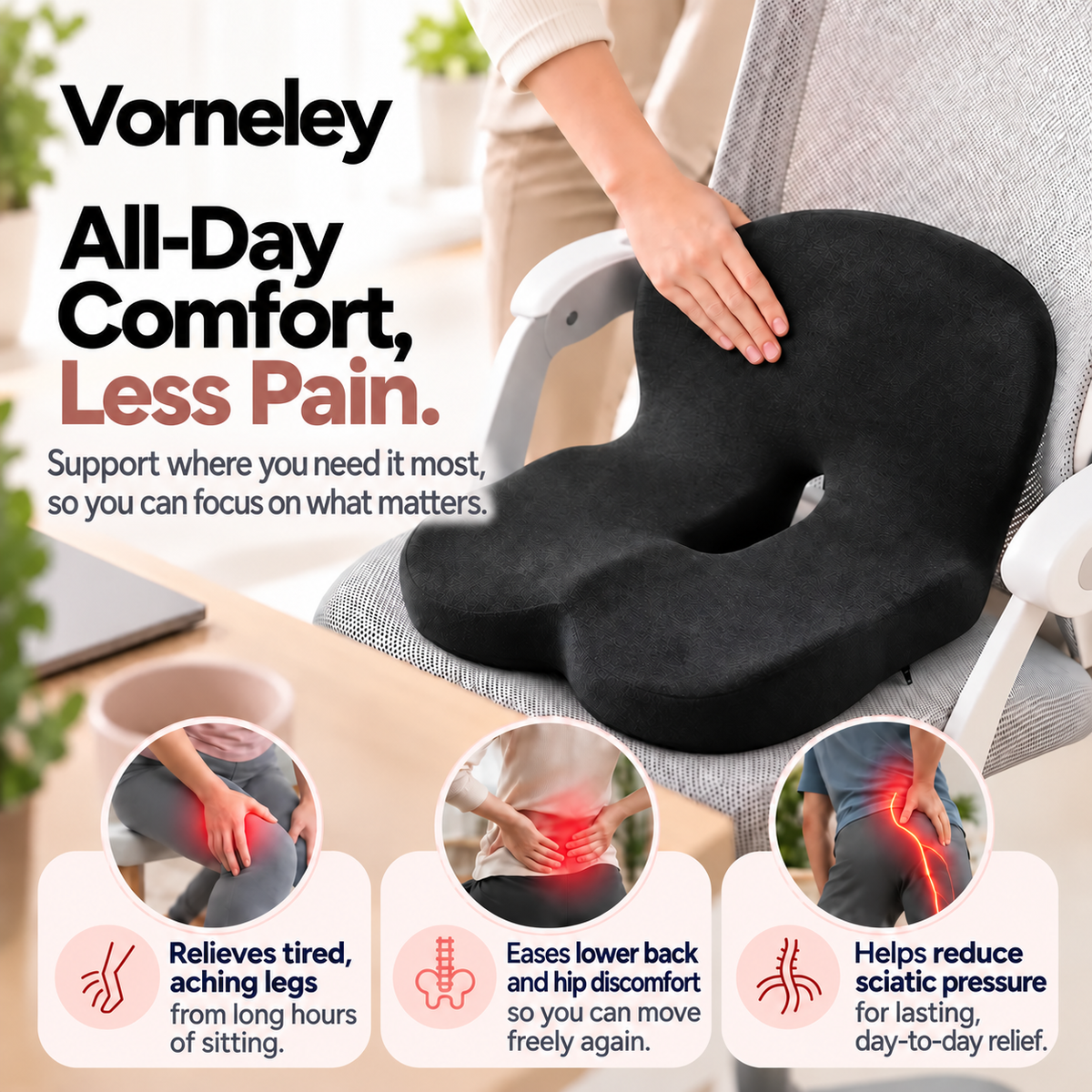 ComfortShield™ Pressure-Relief Cushion 2.0